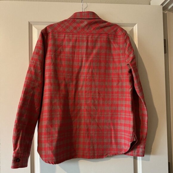 NEW Men's Undefeated Red Flannel Shirt Jacket Size Medium NWT - Picture 3 of 5